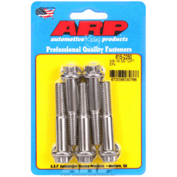"3/8""-16 x 2.250 12pt 7/16 wrenching SS bolts" (5pcs)