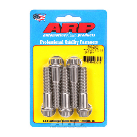 ARP Bolts "7/16""-14 X 2.000 12pt SS bolts" (5pcs) | races-shop.com