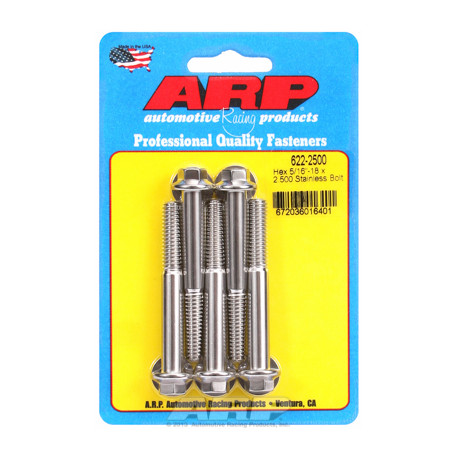 ARP Bolts "5/16""-18 x 2.500 hex SS bolts" | races-shop.com