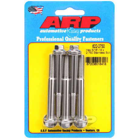 ARP Bolts ARP bolts (stainless, hex head), 5/16-18 × 69.85 mm | races-shop.com