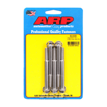 ARP Bolts "5/16""-18 x 3.250 hex SS bolts" | races-shop.com
