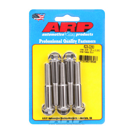 ARP Bolts "3/8""-16 x 2.250 hex SS bolts" (5pcs) | races-shop.com