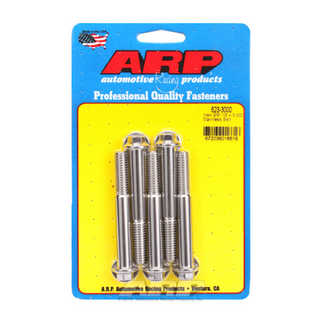 ARP Bolts "3/8""-16 x 3.000 hex SS bolts" (5pcs) | races-shop.com