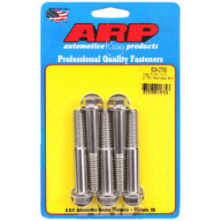 "7/16""-14 X 2.750 hex 1/2 wrenching SS bolts" (5pcs)