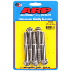 "7/16""-14 X 3.000 hex 1/2 wrenching SS bolts" (5pcs)