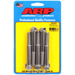 "7/16""-14 X 3.250 hex 1/2 wrenching SS bolts" (5pcs)