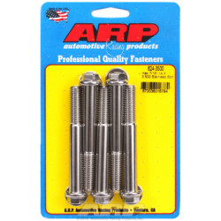 "7/16""-14 X 3.500 hex 1/2 wrenching SS bolts" (5pcs)