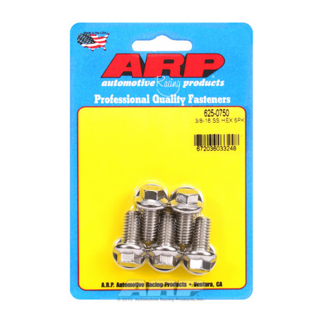 ARP Bolts "3/8""-16 x 0.750 hex 7/16 wrenching SS bolts" (5pcs) | races-shop.com