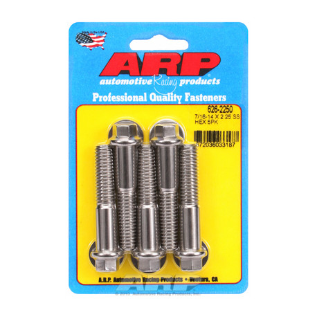 ARP Bolts "7/16""-14 X 2.250 hex SS bolts" (5pcs) | races-shop.com