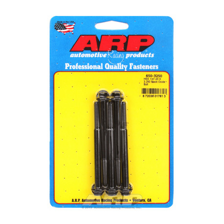 ARP Bolts "1/4""-20 X 3.250 hex black oxide bolts" (5pcs) | races-shop.com