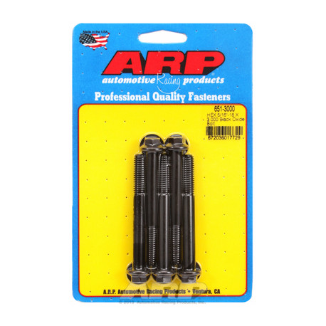 ARP Bolts "5/16""-18 X 3.000 hex black oxide bolts" (5pcs) | races-shop.com