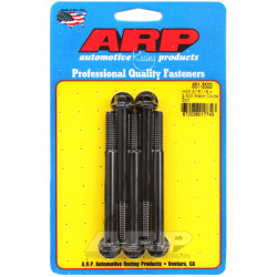 ARP bolts (hex head, black oxide), 5/16-18 × 88.9 mm, 5 pcs