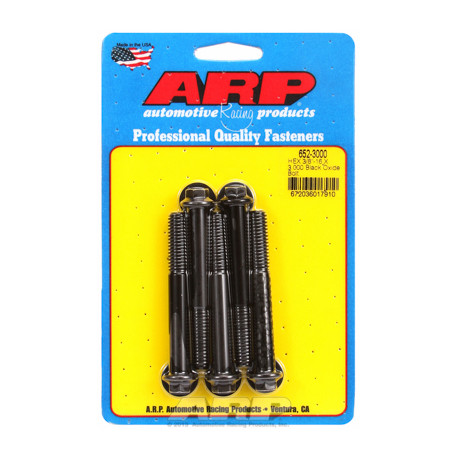 ARP Bolts "3/8""-16 X 3.000 hex black oxide bolts" (5pcs) | races-shop.com