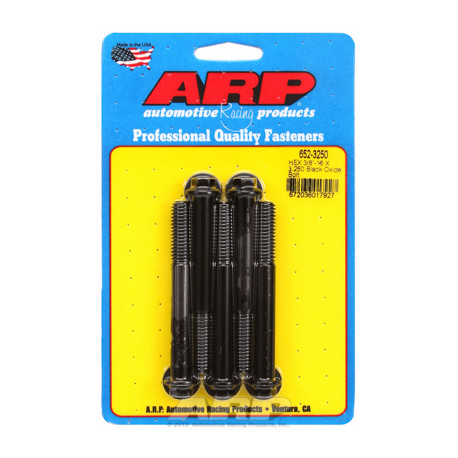 ARP Bolts "3/8""-16 X 3.250 hex black oxide bolts" (5pcs) | races-shop.com