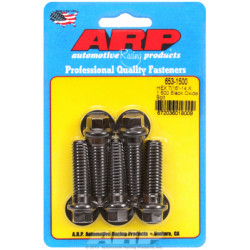 "7/16""-14 X 1.500 hex black oxide bolts" (5pcs)