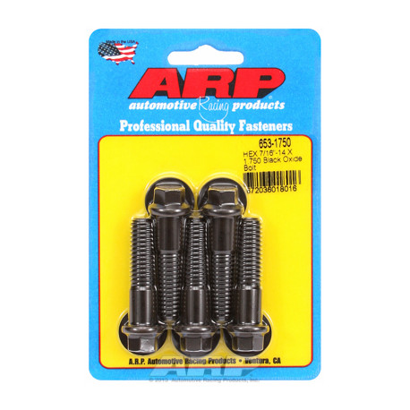 ARP Bolts "7/16""-14 X 1.750 hex black oxide bolts" (5pcs) | races-shop.com