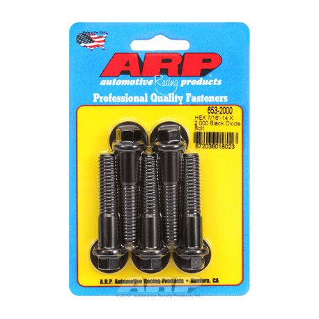 ARP Bolts "7/16""-14 X 2.000 hex black oxide bolts" (5pcs) | races-shop.com