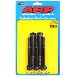 "7/16""-14 X 3.750 hex black oxide bolts" (5pcs)