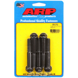 "7/16""-14 X 2.750 hex 1/2 wrenching black oxide bolts" 5pcs