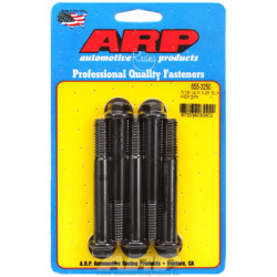 "7/16""-14 X 3.250 hex 1/2 wrenching black oxide bolts" 5pcs