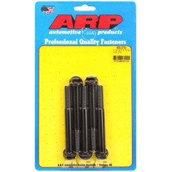 "7/16""-14 X 3.750 hex 1/2 wrenching black oxide bolts" 5pcs