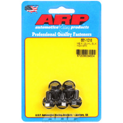 M8 x 1.25 x 12 hex black oxide bolts (5pcs)
