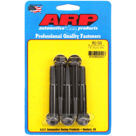 ARP Bolts ARP bolts (hex head, black oxide), M10×1.50 × 70 mm, 5 pcs | races-shop.com