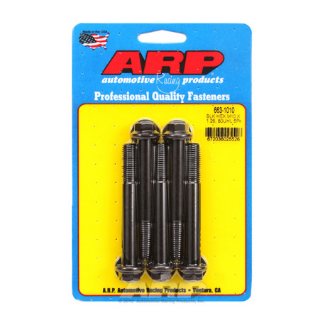 ARP Bolts M10 x 1.25 x 80 hex black oxide bolts (5pcs) | races-shop.com