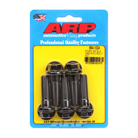 ARP Bolts ARP Bolt Kit M12 x 1.50 x 40 Black Oxide Hex | races-shop.com