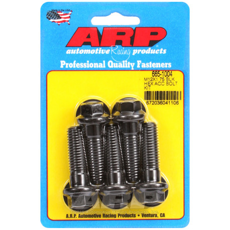 ARP Bolts ARP bolts (hex head, black oxide), M12×1.75 × 40 mm | races-shop.com