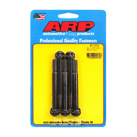 ARP Bolts M8 x 1.25 x 80 12pt black oxide bolts (5pcs) | races-shop.com