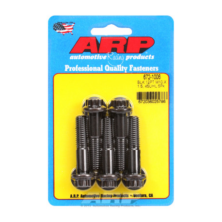 ARP Bolts ARP M10 x 1.50 x 45 12pt black oxide bolts (5pcs) | races-shop.com