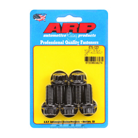 ARP Bolts ARP Bolt Kit M12 X 1.75 X 25 Black Oxide 12PT | races-shop.com