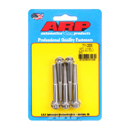 ARP Bolts "1/4""-28 x 2.000 12pt SS bolts" (5pcs) | races-shop.com
