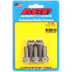 "3/8""-24 x 1.000 12pt 7/16 wrenching SS bolts" (5pcs)