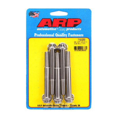 ARP Bolts "3/8""-24 x 3.250 12pt 7/16 wrenching SS bolts" (5pcs) | races-shop.com