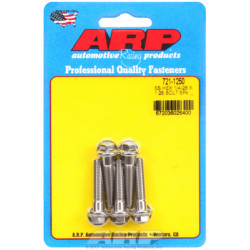"1/4""-28 x 1.250 hex SS bolts" (5pcs)