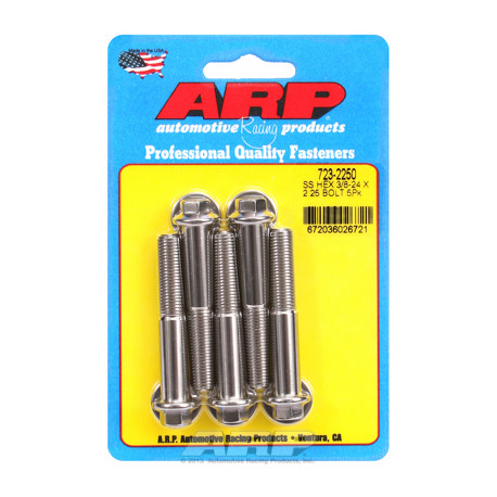 ARP Bolts "3/8""-24 x 2.250 hex SS bolts" (5pcs) | races-shop.com