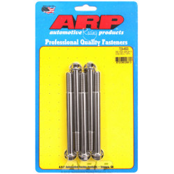 "3/8""-24 x 4.500 hex SS bolts" (5pcs)