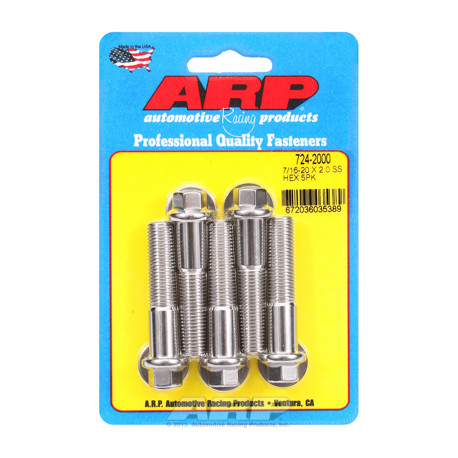 ARP Bolts "7/16""-20 x 2.000 hex SS bolts" (5pcs) | races-shop.com