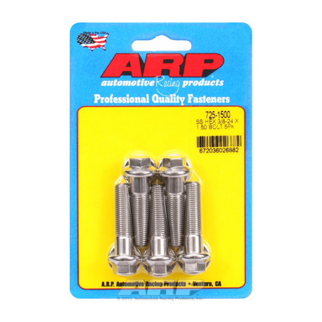 ARP Bolts "3/8""-24 x 1.500 hex 7/16 wrenching SS bolts" (5pcs) | races-shop.com