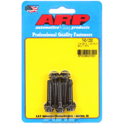 "1/4""-28 x 1.250 12pt black oxide bolts" (5pcs)