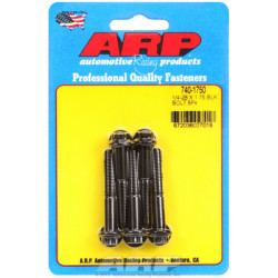 "1/4""-28 x 1.750 12pt black oxide bolts" (5pcs)