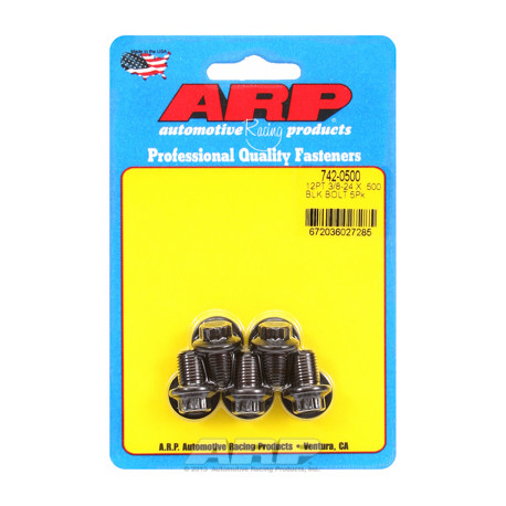 ARP Bolts "3/8""-24 x .500 12pt black oxide bolts" (5pcs) | races-shop.com