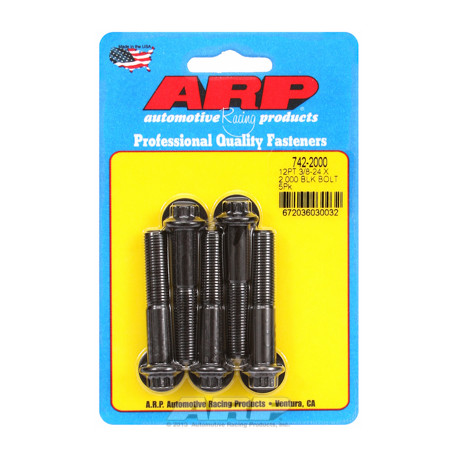 ARP Bolts "3/8""-24 x 2.000 12pt black oxide bolts" (5pcs) | races-shop.com