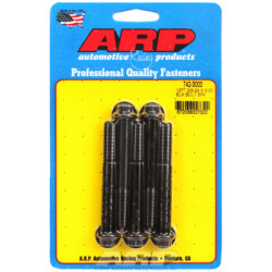 "3/8""-24 x 3.000 12pt black oxide bolts" (5pcs)