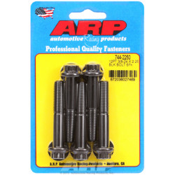 "3/8""-24 x 2.250 12pt 7/16 wrenching black oxide bolts"5pcs