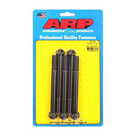 ARP Bolts "7/16""-20 x 4.750 hex black oxide bolts" (5pcs) | races-shop.com