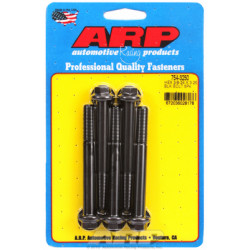 "3/8""-24 x 3.250 hex 7/16 wrenching black oxide bolts" 5pcs