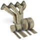 Insulation wraps Thermal insulation cover for DEI - 50mm x 15m Titanium | races-shop.com